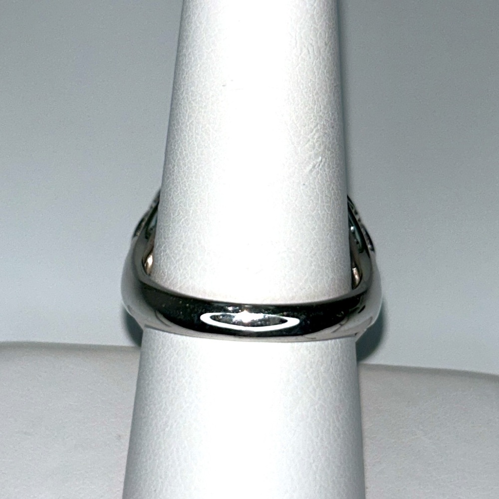 NWOT Sterling Silver Smoky Quartz Designer Free Form Ring Modern - Picture 8 of 9
